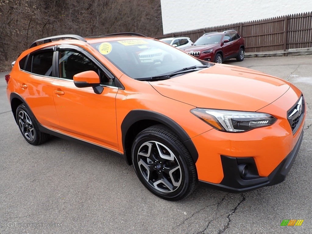 2019 Crosstrek 2.0i Limited - Sunshine Orange / Black photo #8