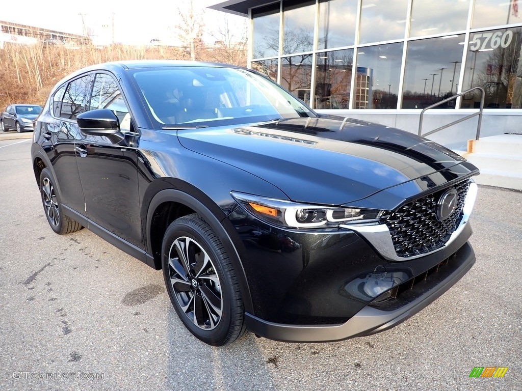 Jet Black Mica 2022 Mazda CX-5 S Premium AWD Exterior Photo #143947798