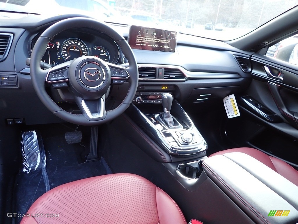 Red Interior 2022 Mazda CX-9 Carbon Edition AWD Photo #143948254