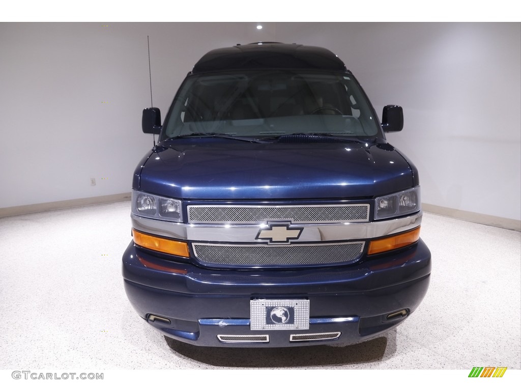 2017 Express 2500 Passenger Conversion Van - Dark Blue Metallic / Medium Pewter photo #2