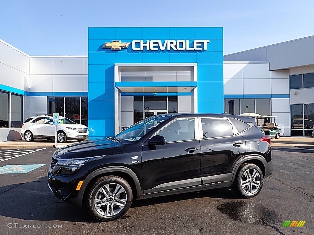 2021 Seltos LX AWD - Black Cherry / Black photo #1