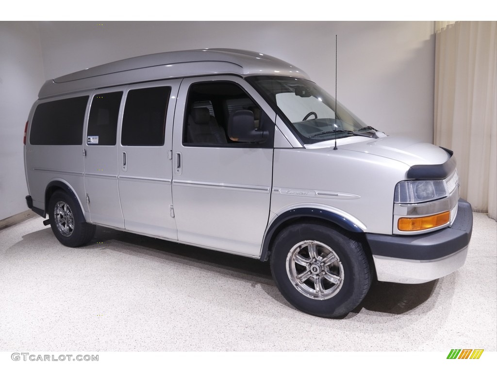 2011 Express LS 1500 Passenger Van - Sheer Silver Metallic / Medium Pewter photo #1