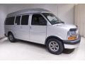 2011 Sheer Silver Metallic Chevrolet Express LS 1500 Passenger Van  photo #1