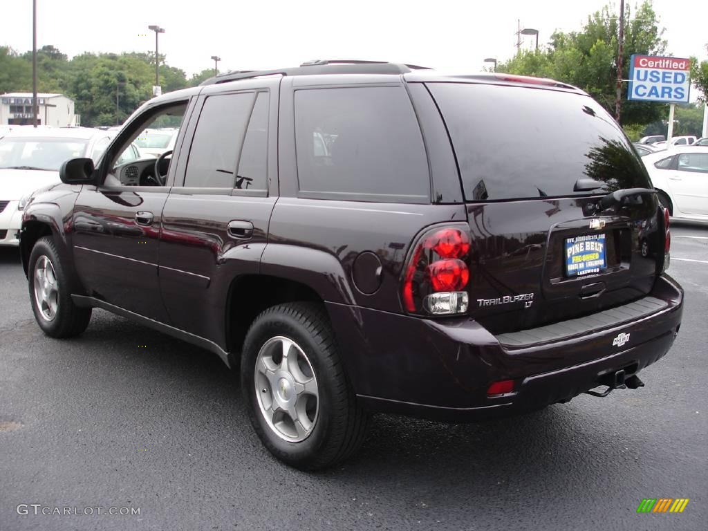 2009 TrailBlazer LT 4x4 - Dark Cherry Metallic / Gray photo #4