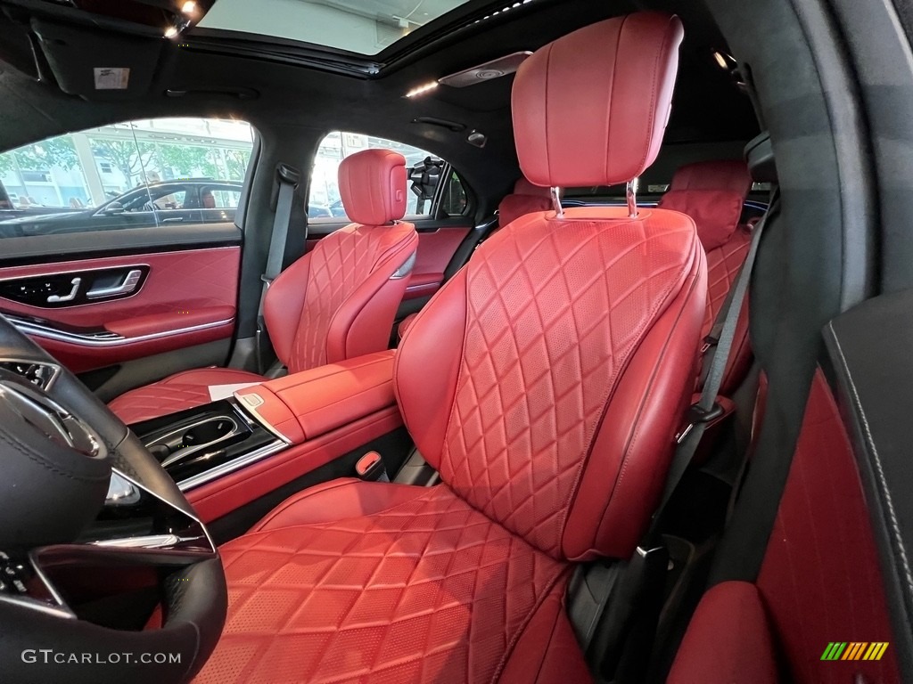 Carmine Red/Black Interior 2021 Mercedes-Benz S 580 4Matic Sedan Photo #143951342