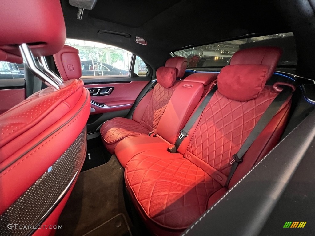 Carmine Red/Black Interior 2021 Mercedes-Benz S 580 4Matic Sedan Photo #143951360