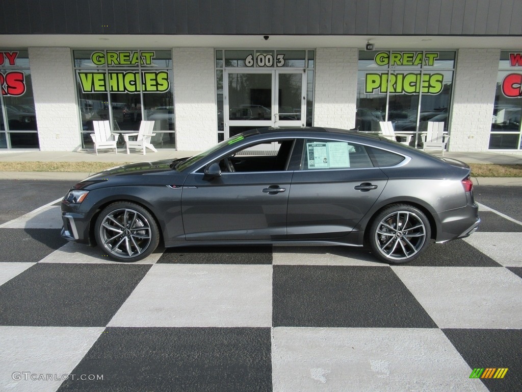 2021 A5 Sportback Premium Plus quattro - Daytona Gray Pearl Effect / Black photo #1