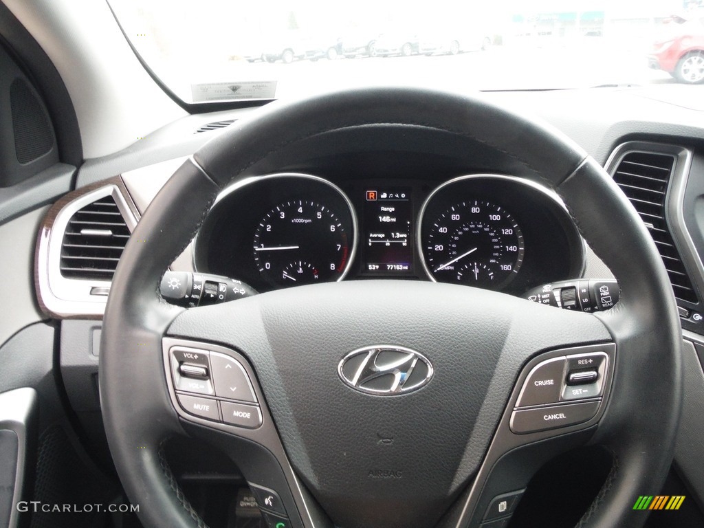 2017 Hyundai Santa Fe Sport 2.0T AWD Gray Steering Wheel Photo #143952284