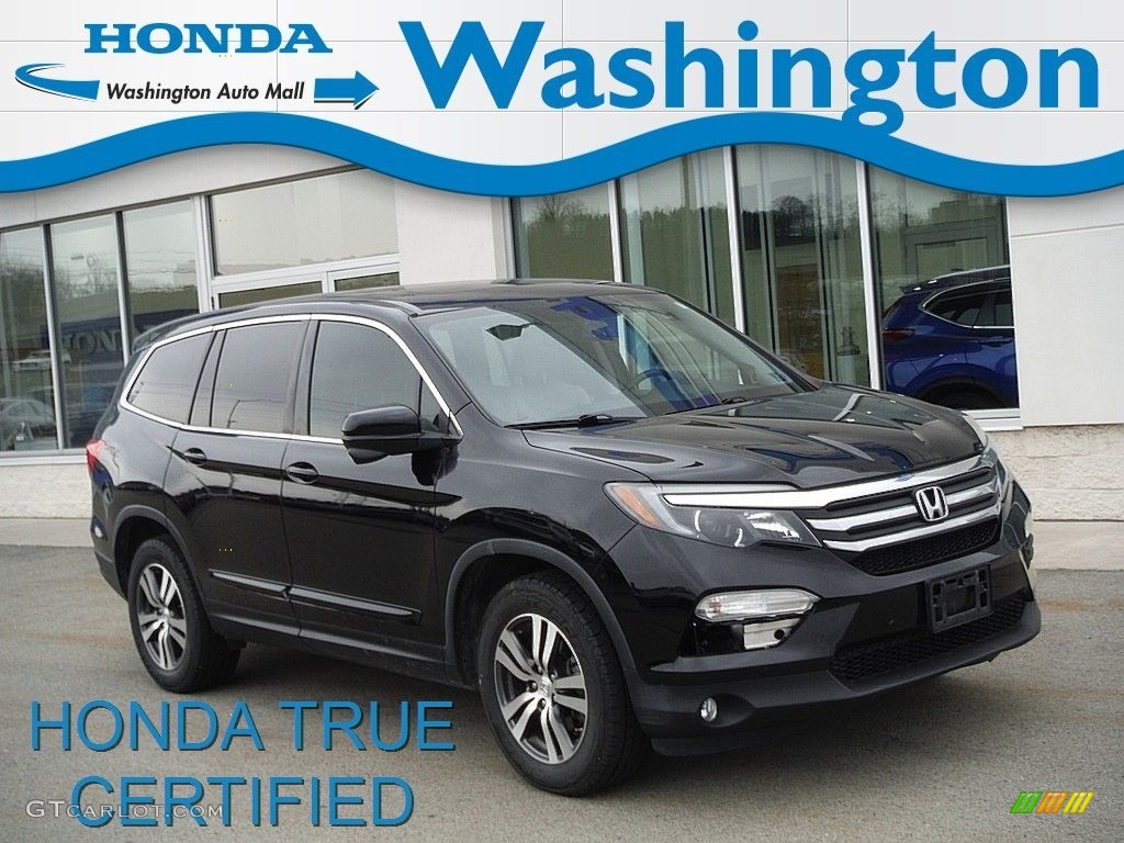 2016 Pilot EX-L AWD - Crystal Black Pearl / Black photo #1