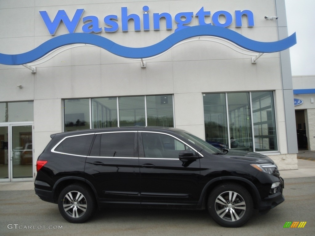 2016 Pilot EX-L AWD - Crystal Black Pearl / Black photo #2