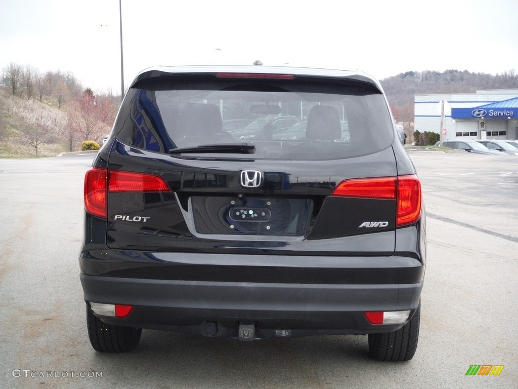 2016 Pilot EX-L AWD - Crystal Black Pearl / Black photo #8