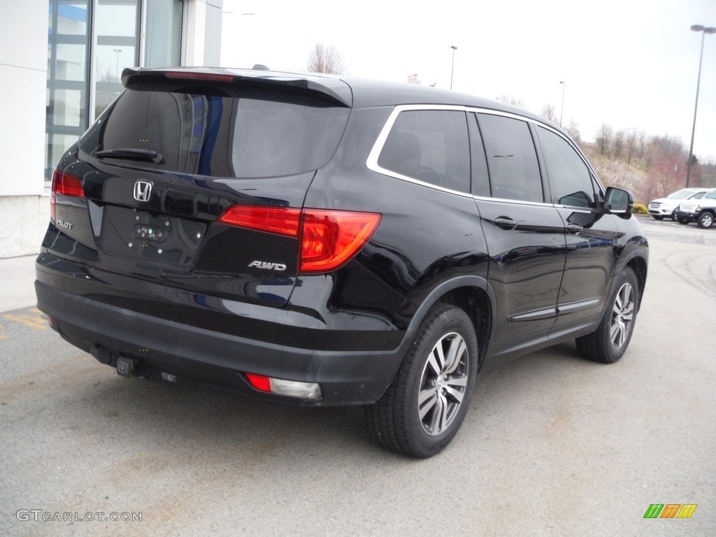 2016 Pilot EX-L AWD - Crystal Black Pearl / Black photo #9