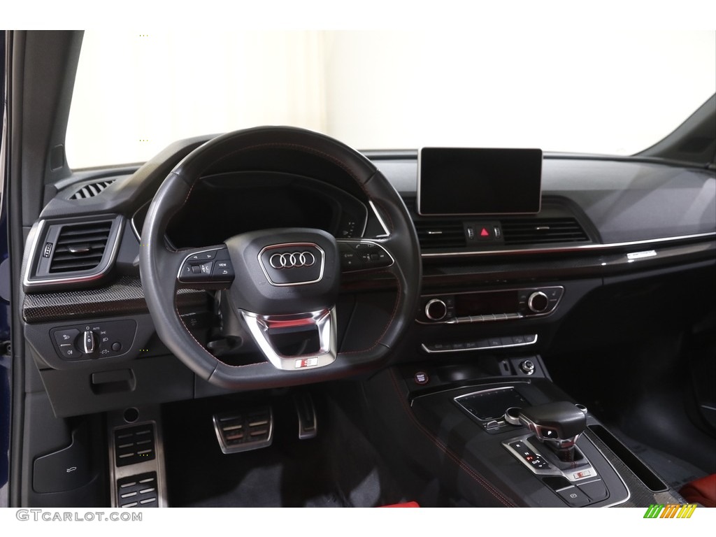 2019 Audi SQ5 Premium Plus quattro Magma Red Dashboard Photo #143953336