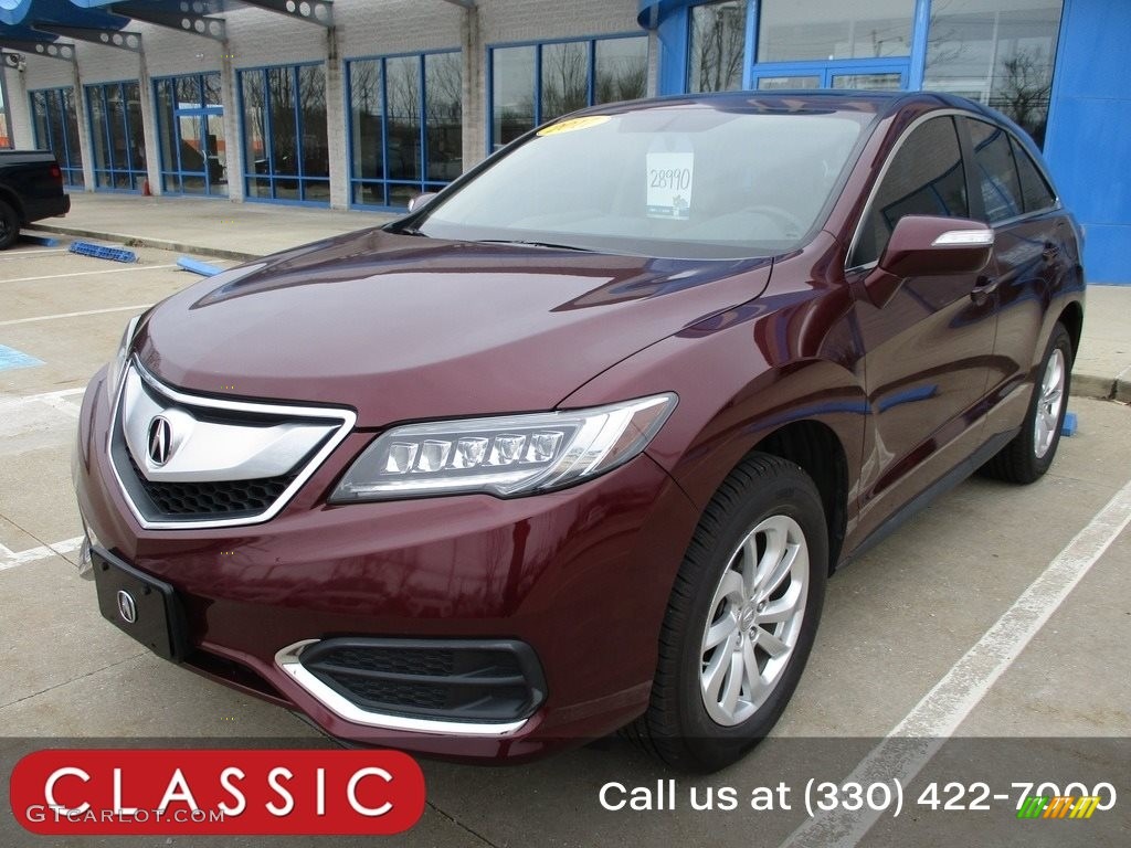 2017 RDX AWD - Basque Red Pearl II / Parchment photo #1
