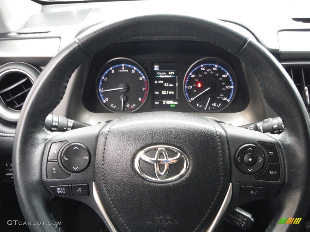 2018 RAV4 XLE AWD - Ruby Flare Pearl / Black photo #29