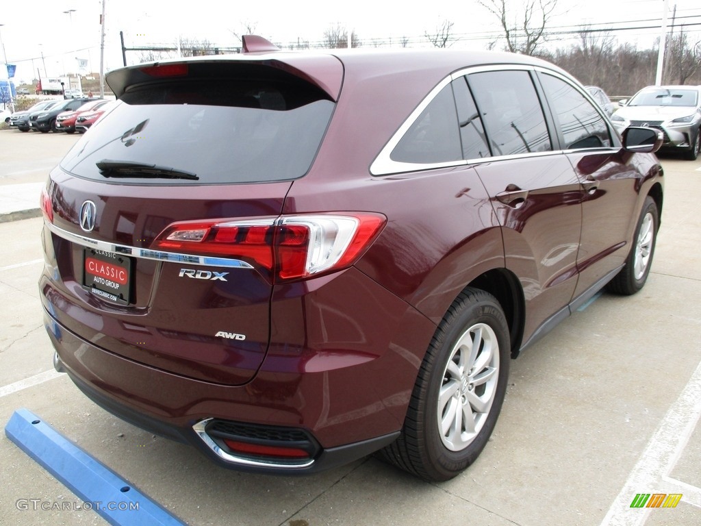 2017 RDX AWD - Basque Red Pearl II / Parchment photo #7
