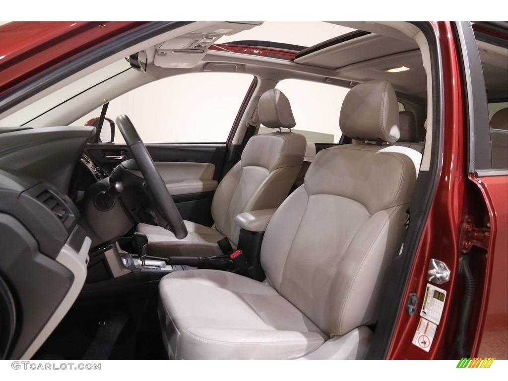 2015 Forester 2.5i Limited - Venetian Red Pearl / Gray photo #5