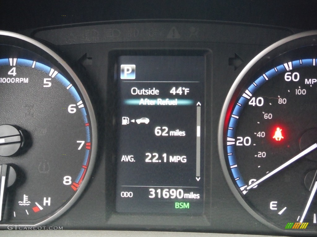 2018 RAV4 XLE AWD - Ruby Flare Pearl / Black photo #36