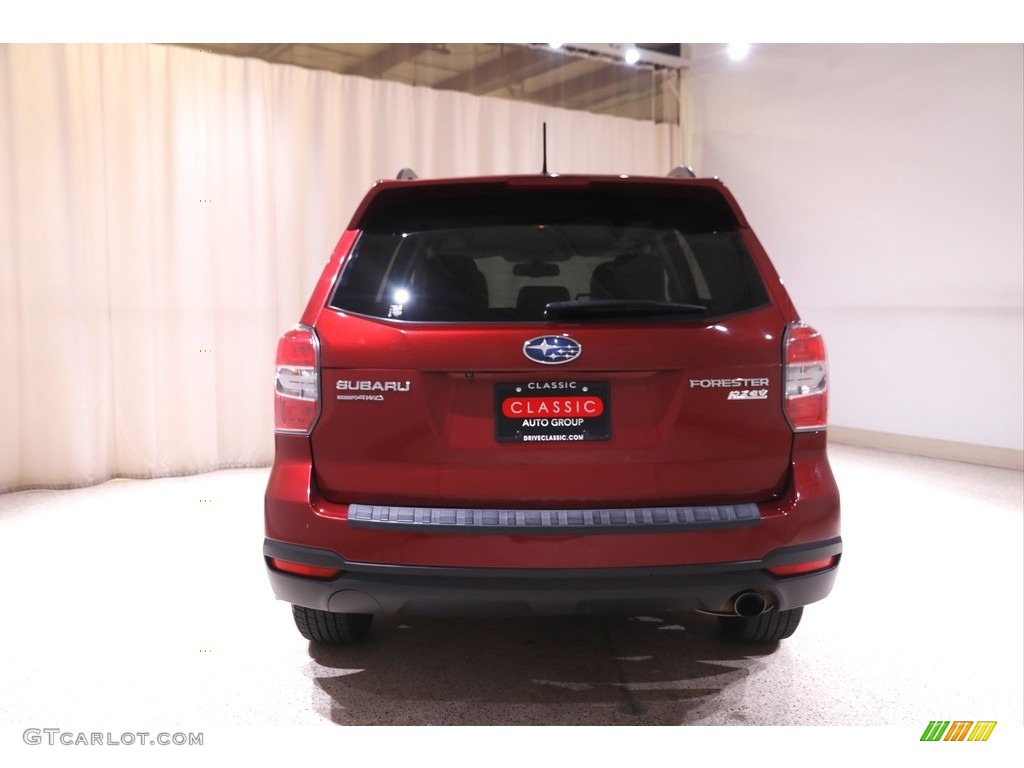 2015 Forester 2.5i Limited - Venetian Red Pearl / Gray photo #21