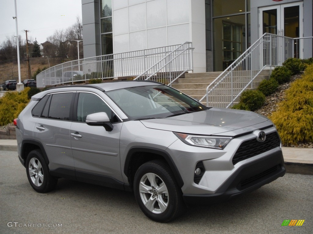 Silver Sky Metallic 2021 Toyota RAV4 XLE AWD Exterior Photo #143955942