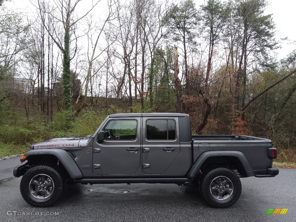 2021 Gladiator Rubicon 4x4 - Granite Crystal Metallic / Black photo #1