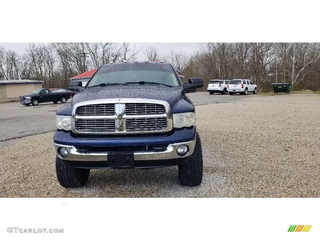 2005 Ram 2500 SLT Quad Cab 4x4 - Atlantic Blue Pearl / Dark Slate Gray photo #3