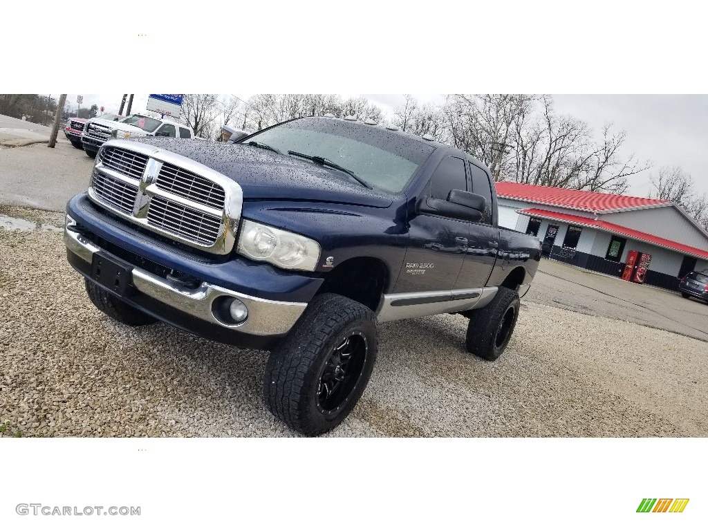 2005 Ram 2500 SLT Quad Cab 4x4 - Atlantic Blue Pearl / Dark Slate Gray photo #4