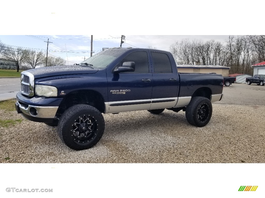2005 Ram 2500 SLT Quad Cab 4x4 - Atlantic Blue Pearl / Dark Slate Gray photo #5