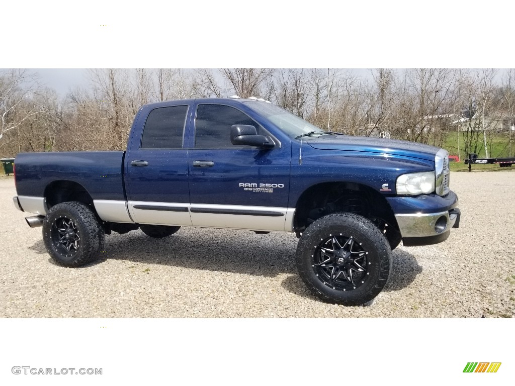 2005 Ram 2500 SLT Quad Cab 4x4 - Atlantic Blue Pearl / Dark Slate Gray photo #23