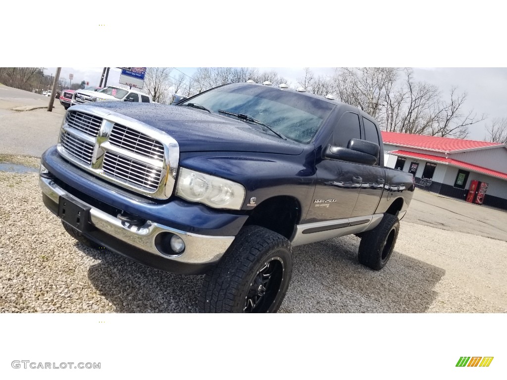 2005 Ram 2500 SLT Quad Cab 4x4 - Atlantic Blue Pearl / Dark Slate Gray photo #25