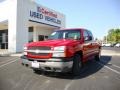 2004 Victory Red Chevrolet Silverado 1500 LS Extended Cab  photo #1