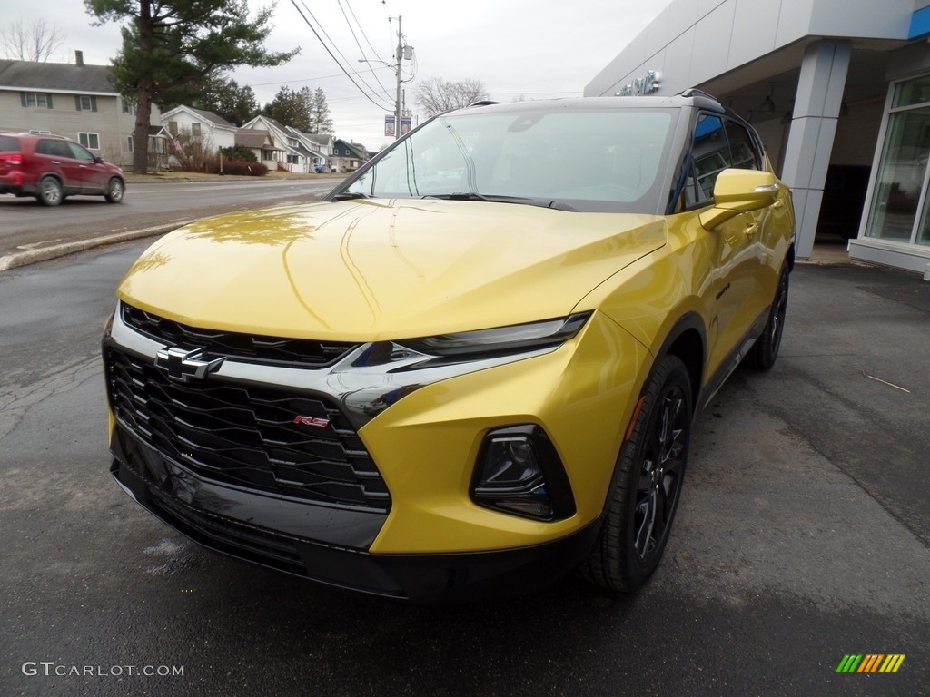 2022 Nitro Yellow Metallic Chevrolet Blazer RS AWD 143956408 Photo 2