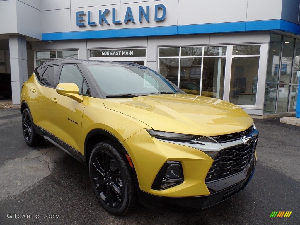 2022 Blazer RS AWD - Nitro Yellow Metallic / Jet Black photo #4