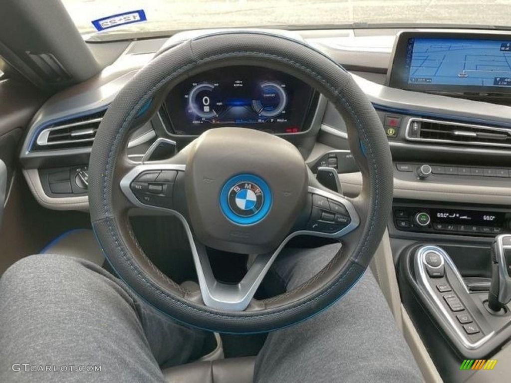 2016 i8  - Sophisto Grey Metallic / Gigia Amido Black Full Perforated Leather photo #7