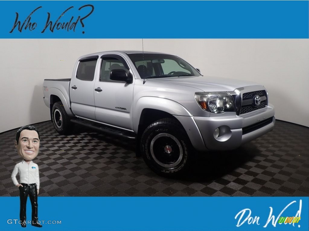 2011 Tacoma V6 TRD Double Cab 4x4 - Silver Streak Mica / Graphite Gray photo #1