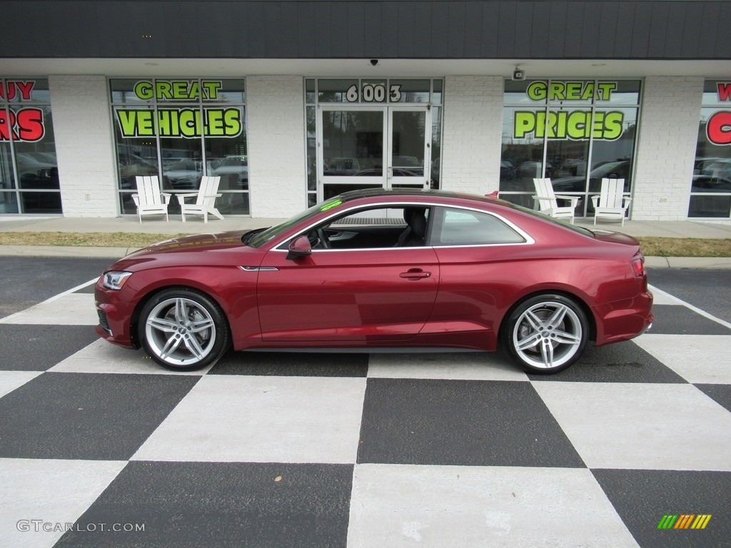 2018 A5 Premium Plus quattro Coupe - Matador Red Metallic / Black photo #1