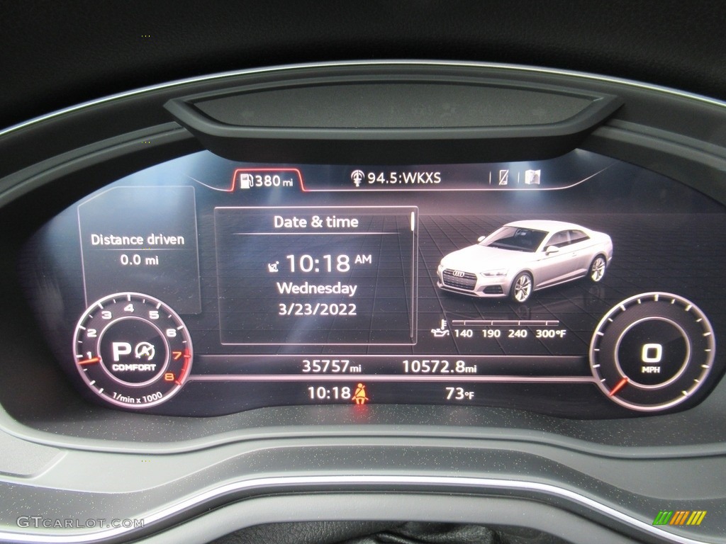 2018 Audi A5 Premium Plus quattro Coupe Gauges Photo #143961170
