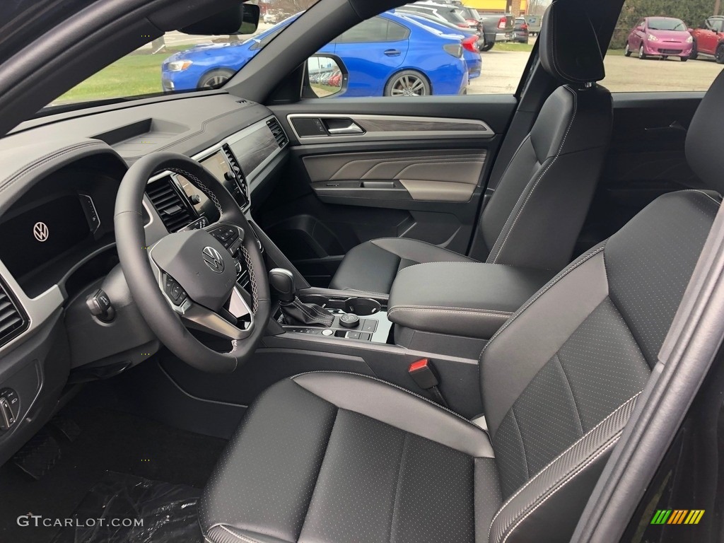 Titan Black Interior 2022 Volkswagen Atlas Cross Sport SE Technology 4Motion Photo #143961841