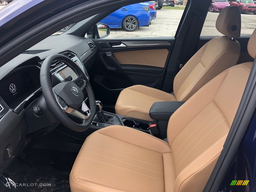 2022 Tiguan SE 4Motion - Atlantic Blue Metallic / Cinnamon photo #2