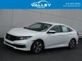 White Orchid Pearl 2019 Honda Civic LX Sedan