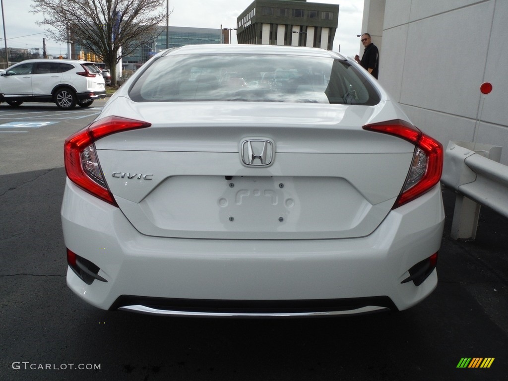 White Orchid Pearl 2019 Honda Civic LX Sedan Exterior Photo #143962499