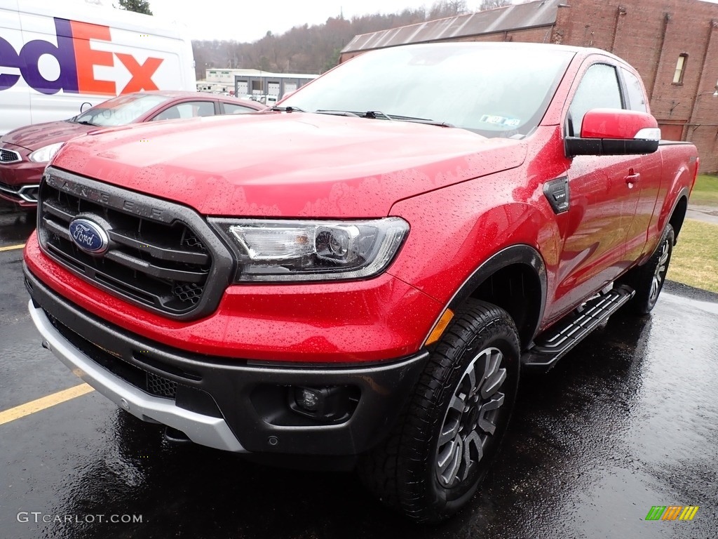 2021 Ranger Lariat SuperCab 4x4 - Rapid Red Metallic / Ebony photo #1