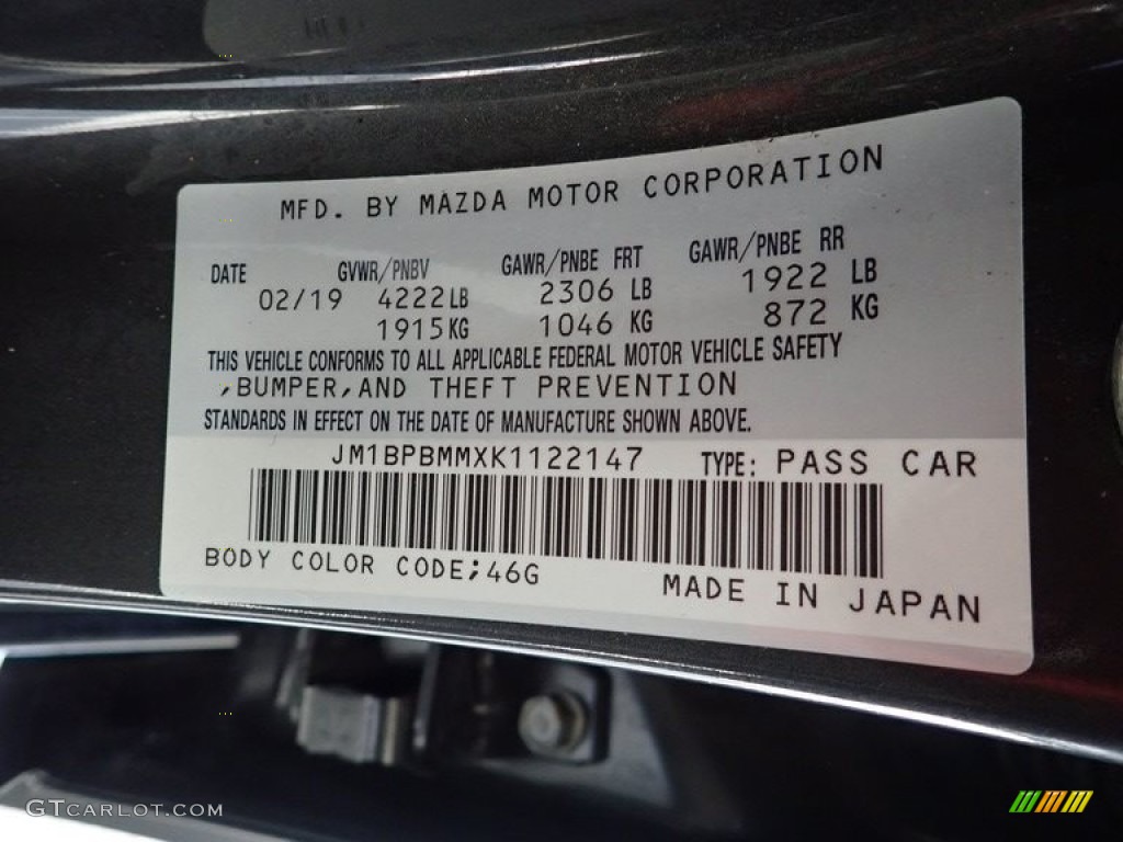 2019 Mazda MAZDA3 Hatchback Preferred AWD Color Code Photos