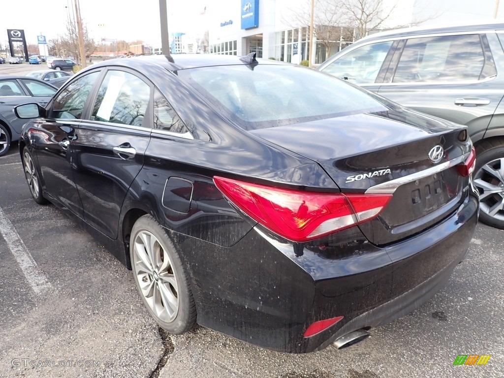 2014 Sonata Limited 2.0T - Phantom Black Metallic / Gray photo #2