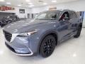 Front 3/4 View of 2022 CX-9 Carbon Edition AWD