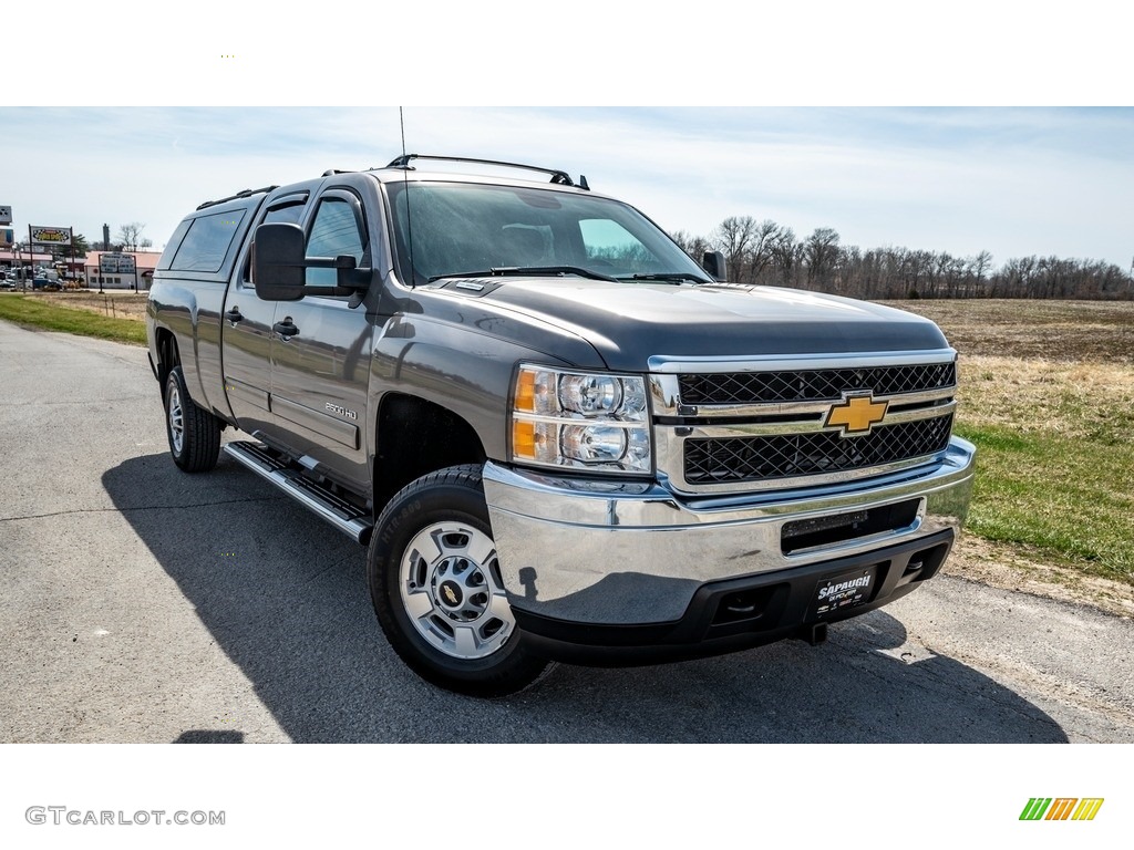 2013 Silverado 2500HD LT Crew Cab 4x4 - Graystone Metallic / Ebony photo #1