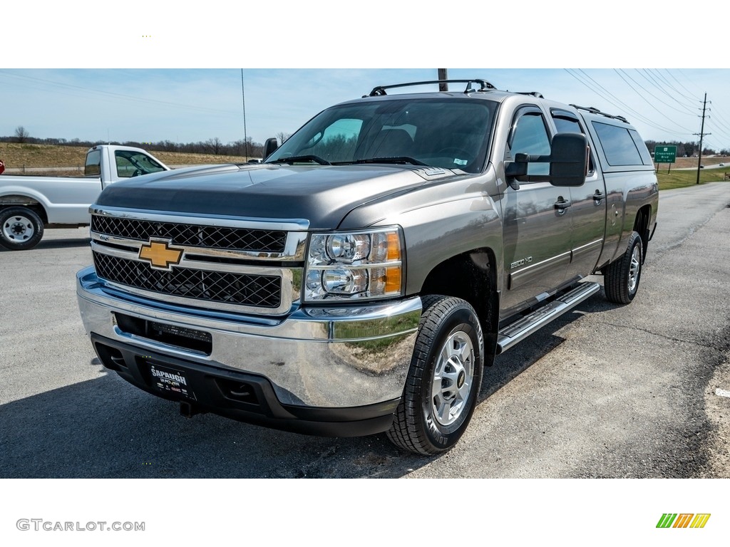 2013 Silverado 2500HD LT Crew Cab 4x4 - Graystone Metallic / Ebony photo #8