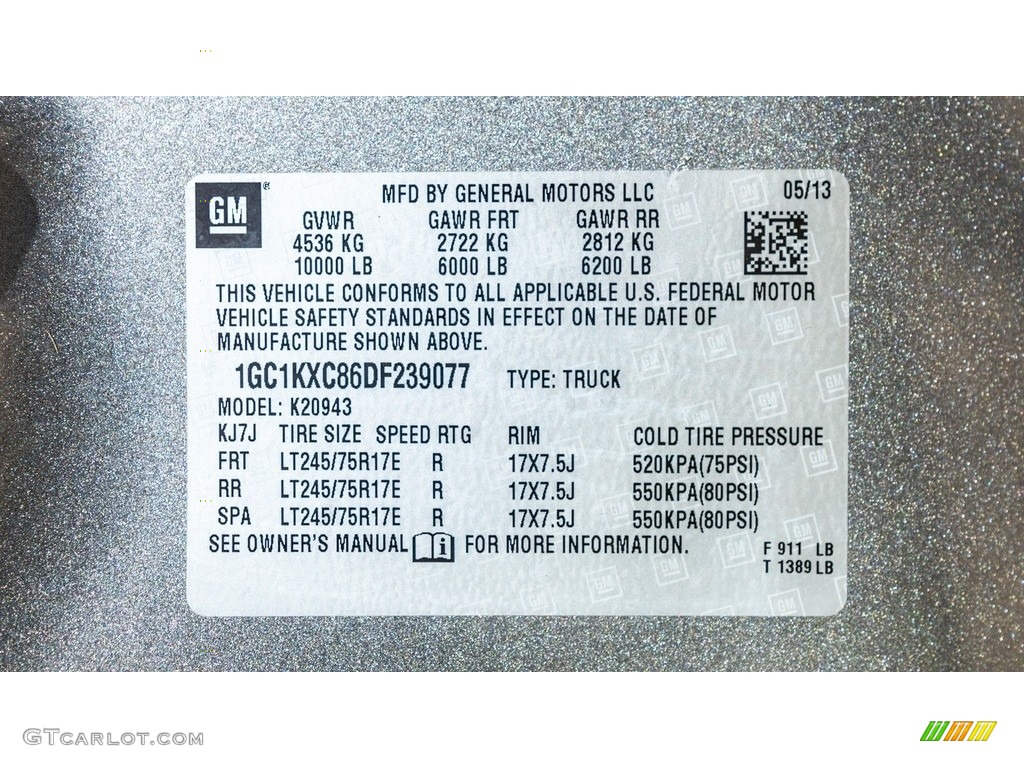 2013 Silverado 2500HD LT Crew Cab 4x4 - Graystone Metallic / Ebony photo #29