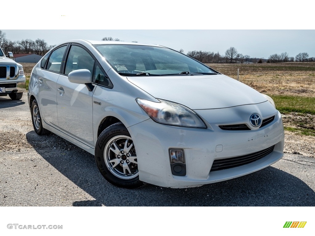 2010 Prius Hybrid IV - Blizzard White Pearl / Misty Gray photo #1