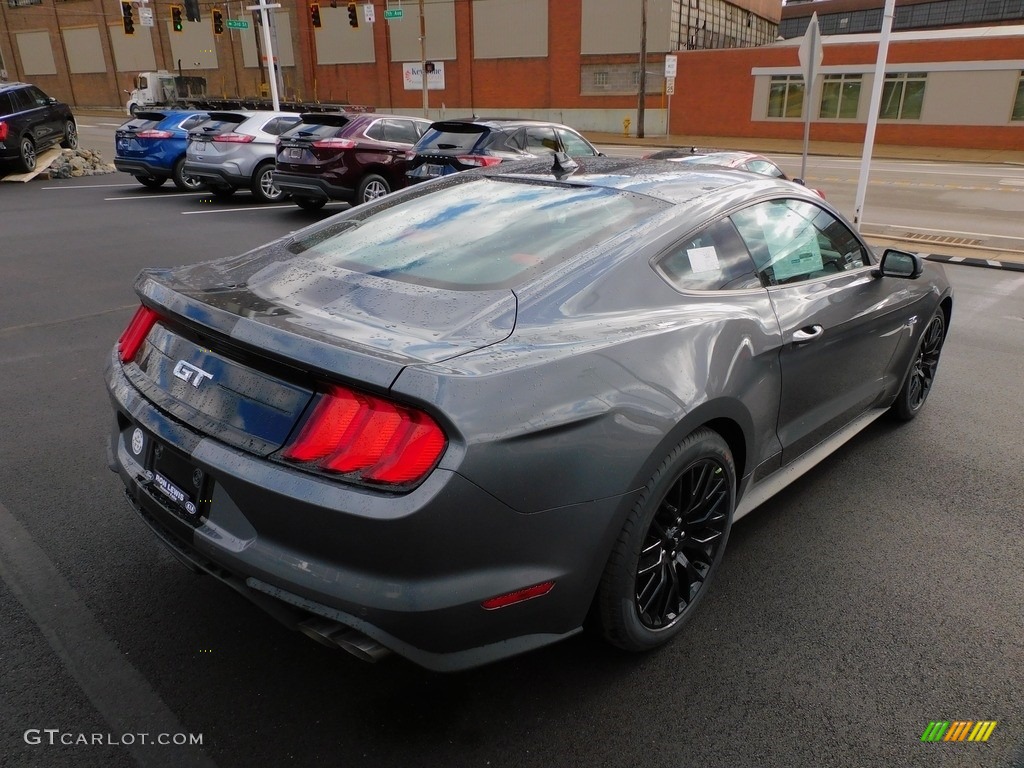 2022 Mustang GT Premium Fastback - Carbonized Gray Metallic / Showstopper Red photo #2